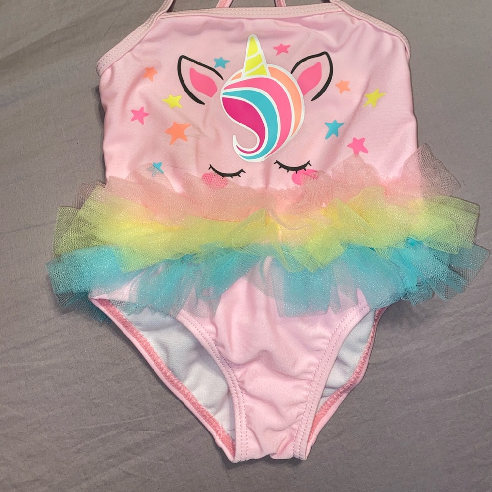 18 month unicorn bathing suit